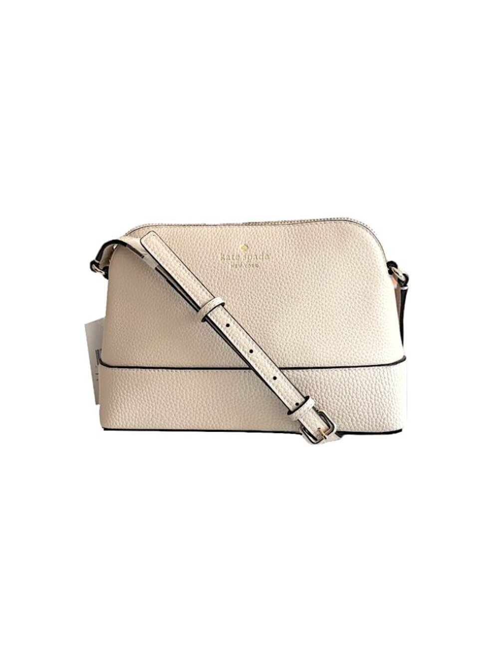 Kate Spade Hanna Crossbody Bag Pebbled Leather in Milk Glass NWT